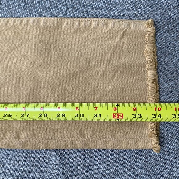 Torrid Denim Jeans Women's 14 Short High Rise Button Fly Beige Raw Hem - Picture 13 of 13